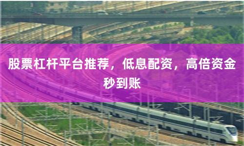股票杠杆平台推荐，低息配资，高倍资金秒到账