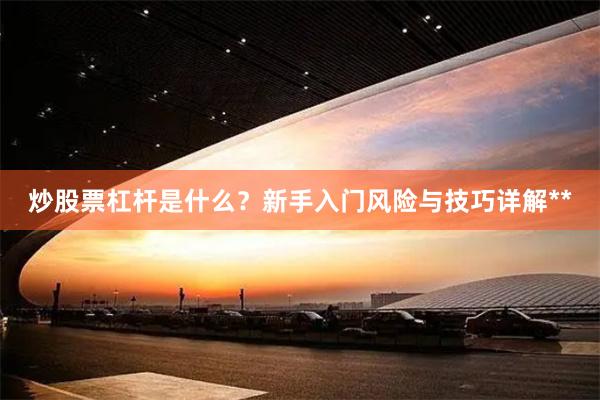 炒股票杠杆是什么？新手入门风险与技巧详解**
